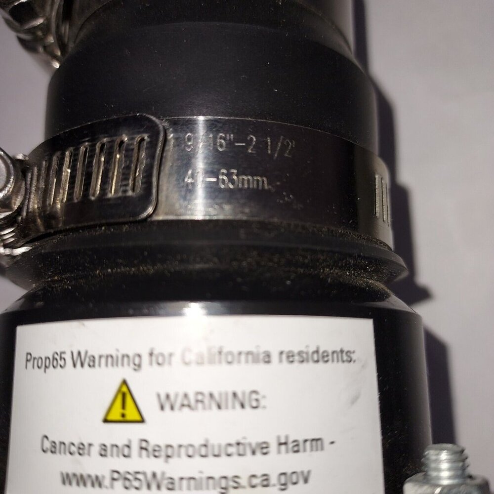 Check Valve 148102 1-1/4" - 1-1/2" Sump with Stainless Steel Bands - Picture 6 of 7
